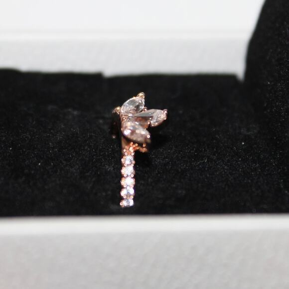 Pandora Sparkling Herbarium Cluster Ring Rose Gold Plated Size 56 (7.5) - Picture 6 of 16
